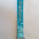 Blue/White Patterned Embroidered Wristlet Keychain