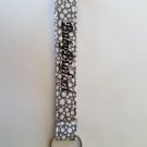 Black/white Circle Patterned Embroidered Wristlet Keychain Black/white Circle Patterned Embroidered Wristlet Keychain