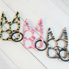 Aluminum Cat Head Defense Key Chain Set of 3 - Free Shipping