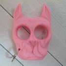 Bulldog Design Defense Key Chain 3D Dog Head Key Ring US Seller Free Ship Pink