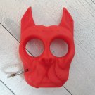 Bulldog Design Defense Key Chain 3D Dog Head Key Ring US Seller Free Ship Red