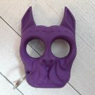 Bulldog Design Defense Key Chain 3D Dog Head Key Ring US Seller Free Ship Purple