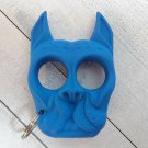 Bulldog Design Defense Key Chain 3D Dog Head Key Ring US Seller Free Ship Blue