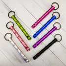 Bamboo Whistle Kubotan Key Chain Anodized Aircraft Aluminium - Free Shipping