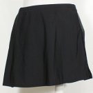 NWT SWIM SOLUTIONS Black Slit Swim Skirt Bottom 14 Tummy Control