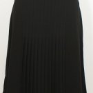 NWT RALPH LAUREN Black Crepe Pleated Panel Skirt 12