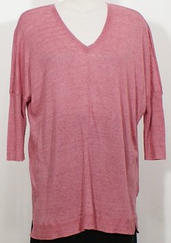 NWT EILEEN FISHER Primrose Linen Delave Jersey Long Top L Box