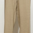 NWT EILEEN FISHER Driftwood Stretch Viscose Linen Slim Cuff Pants XL Brown
