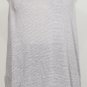 NWT EILEEN FISHER Dark Pearl Linen Jersey Mini Stripe Slim Tank Cami M Long
