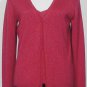 NWT ELLEN TRACY Pomegranate Red Sparkle Twinset L
