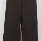 NWT ELLEN TRACY Mahogany Stretch Canvas Crop Pants 18