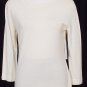 NWT ELLEN TRACY Ivory Wool Silk Knit Beaded Top L