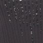 NWT ELLEN TRACY Black Silk Cashmere Bead Sweater L Sequin