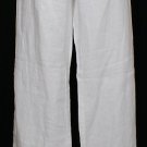 NWT EILEEN FISHER White Heavy Linen Wide Trouser Pants 2