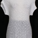 NWT EILEEN FISHER White Cotton Mini Slub Box Top S