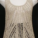 NWT EILEEN FISHER Natural Linen Tape Tank Top L