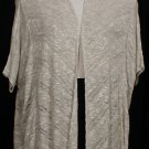 NWT EILEEN FISHER Natural Karma Ripple Stitch Boxy Cardigan L