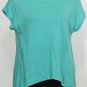 NWT EILEEN FISHER Mint Linen Jersey Scoop Neck Top S
