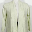 NWT EILEEN FISHER Lt Pear Organic Cotton Knit Cardigan XS