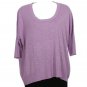 NWT EILEEN FISHER Lavender Dusk Linen Slub Top XS
