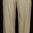 NWT EILEEN FISHER Khaki Lt Canvas Cuffed Cropped Pants XS