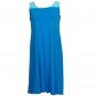 NWT EILEEN FISHER Hot Deep Aqua Colorblock Cutout Viscose Jersey Dress XL