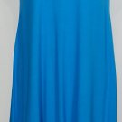 NWT EILEEN FISHER Hot Deep Aqua Colorblock Cutout Viscose Jersey Dress L
