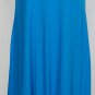 NWT EILEEN FISHER Hot Deep Aqua Colorblock Cutout Viscose Jersey Dress L