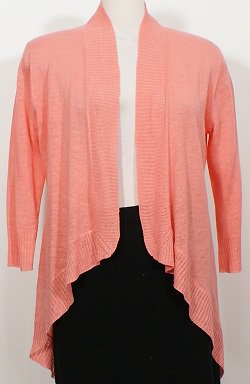 NWT EILEEN FISHER Gladiola Fine Linen Angled Long Cardigan S