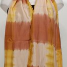 NWT EILEEN FISHER Coral Silk Shibori Road Scarf