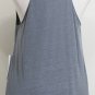 NWT EILEEN FISHER Blue Gray Linen Jersey Racerback Tank L Knit Top