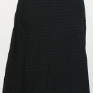 NWT EILEEN FISHER Black Cotton Voile Box Lined A-line Skirt S