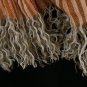 NWT EILEEN FISHER Arabesque Linen Cotton Crinkle Twill Stripe Scarf