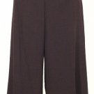 NWT DANA BUCHMAN Java Wool Gauze Wide Crop Pants L