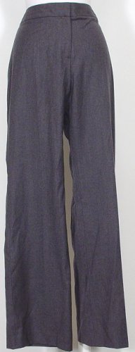 NWT DANA BUCHMAN Gray Melange Wool Camille Pants 14