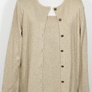NWT DANA BUCHMAN Camel Gold Shimmer Twinset 2X