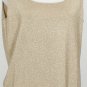 NWT DANA BUCHMAN Camel Gold Shimmer Twinset 2X