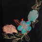 NWT VIKKI VI Black Seashell Applique Slinky Jacket 2X