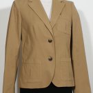 NWT RALPH LAUREN Khaki Stretch Cotton Twill Jacket 10