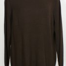 NWT RALPH LAUREN Brown Viscose Wool Faux Suede Trim Sweater 2X
