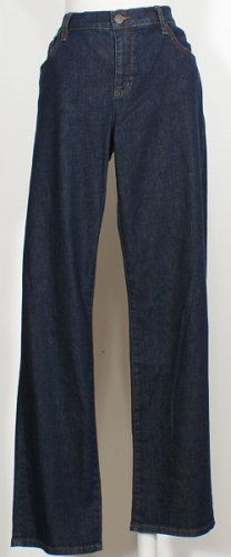 NWT RALPH LAUREN Blue Rinse Stretch Modern Straight Jeans 14 Slimming Fit