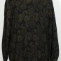 NWT RALPH LAUREN Black Wool Filigree Zip Shoulder Sweater 3X