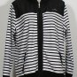 NWT RALPH LAUREN Black White Stripe Stretch Cotton Signature Jacket 2X