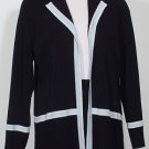 NWT MISOOK Black Azure Butter Open Jacket M