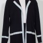 NWT MISOOK Black Azure Butter Open Jacket M