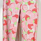NWT LILLY PULITZER White Pink Capri Pants Mango Momma 10