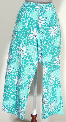 NWT LILLY PULITZER White Blue Liza Capri Pants Leopard Lounge 2