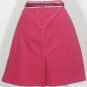 NWT LILLY PULITZER Ruby Pink Str Corduroy Belt Skirt 12