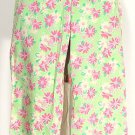 NWT LILLY PULITZER Green Liza Capri Pants Rhinodendrum 2