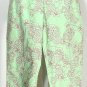 NWT LILLY PULITZER Green Capri Pants Pineapple Juice Embr 8